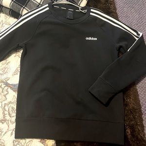 NWOT black adidas crew neck